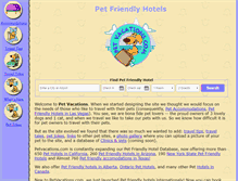 Tablet Screenshot of petvacations.com